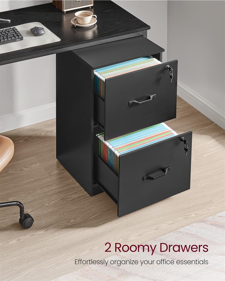 File Cabinet - 2 Drawers - Lockable - Printer Stand