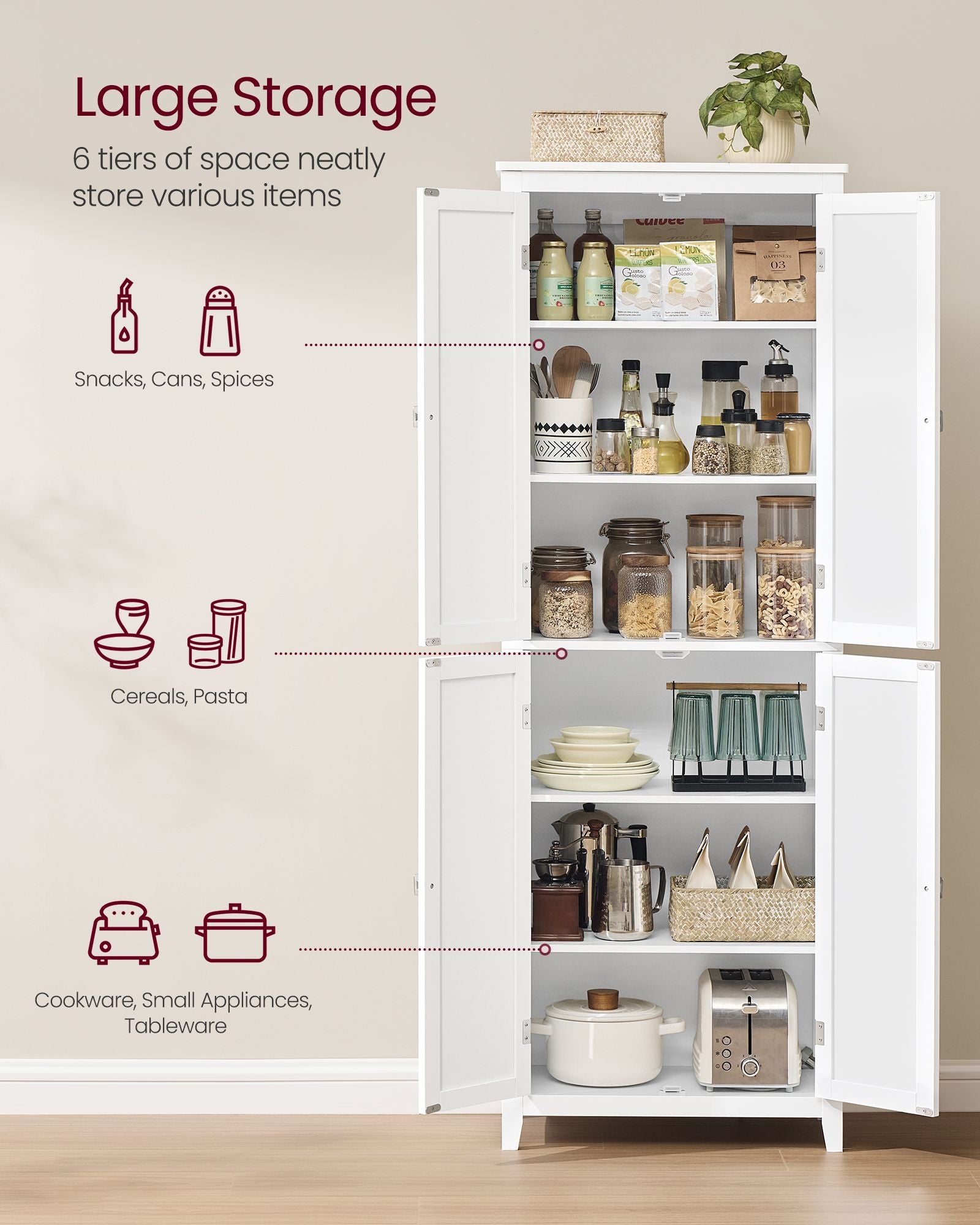 Bathroom Floor Storage Cabinet,