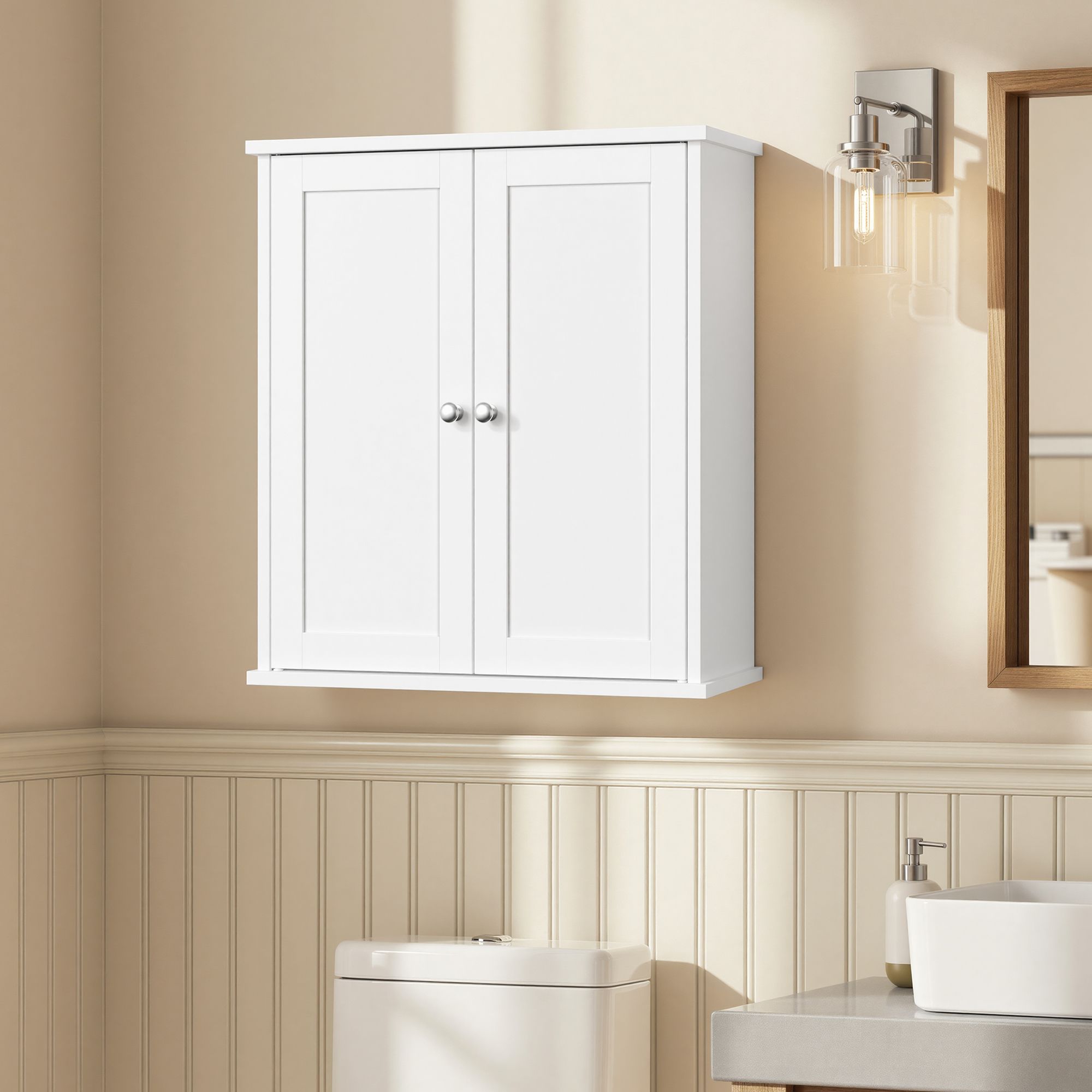Bathroom Wall Cabinet - Cloud White