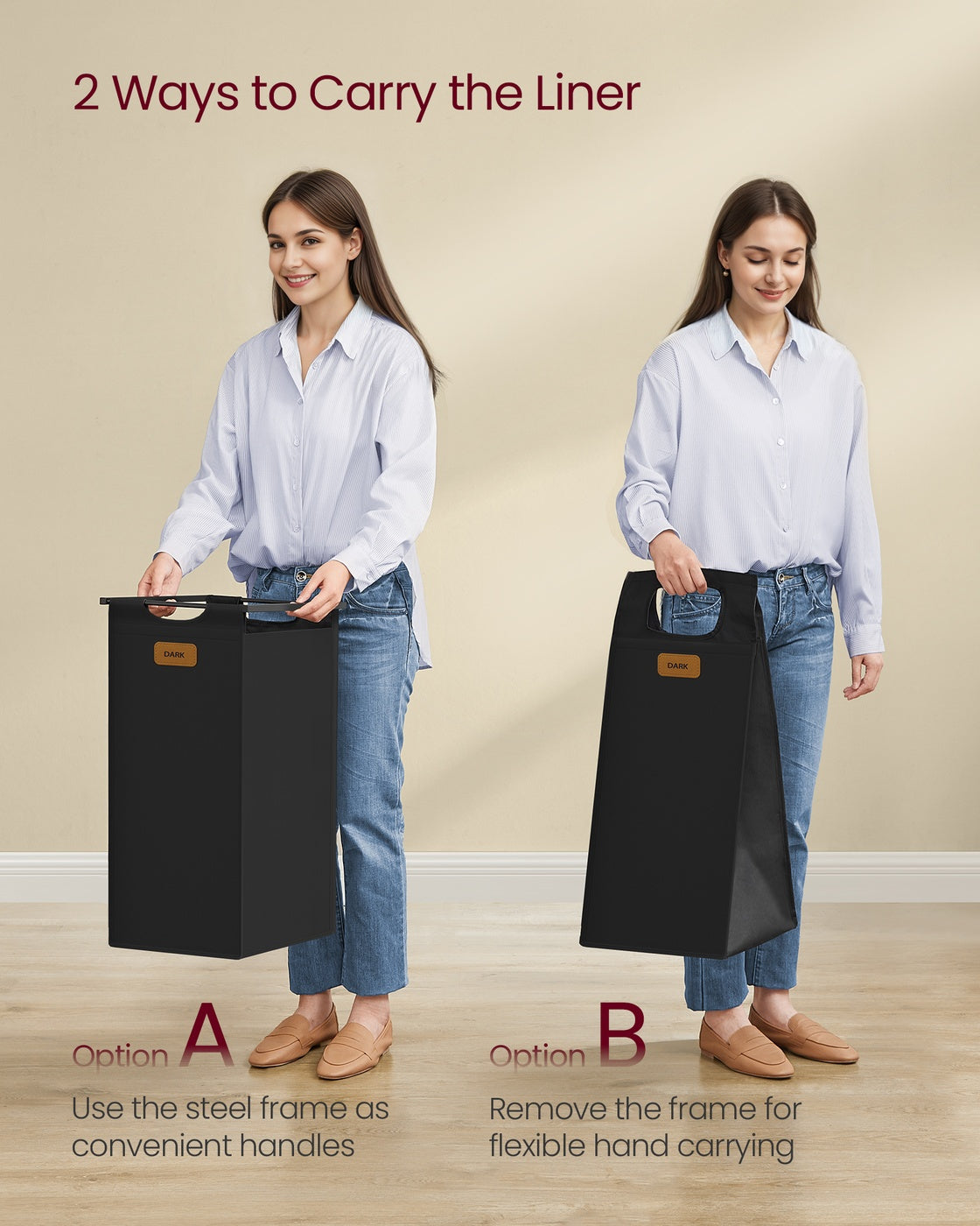 Rolling Laundry Hamper with Shelves and Compartments