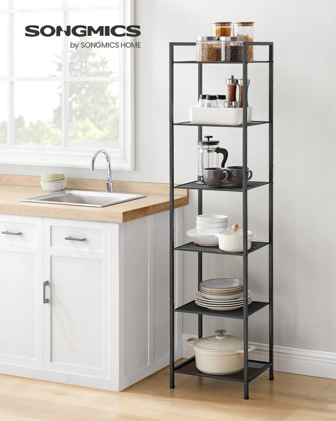 6-Tier Narrow Storage Rack