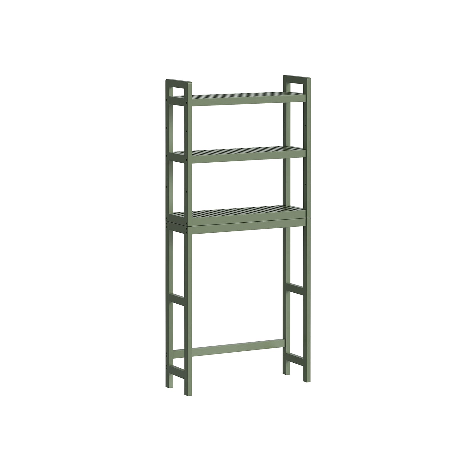 3-Tier Bamboo Bathroom Organizer Green - Forest Green - 10.2"D x 24.8"W x 66.9"H