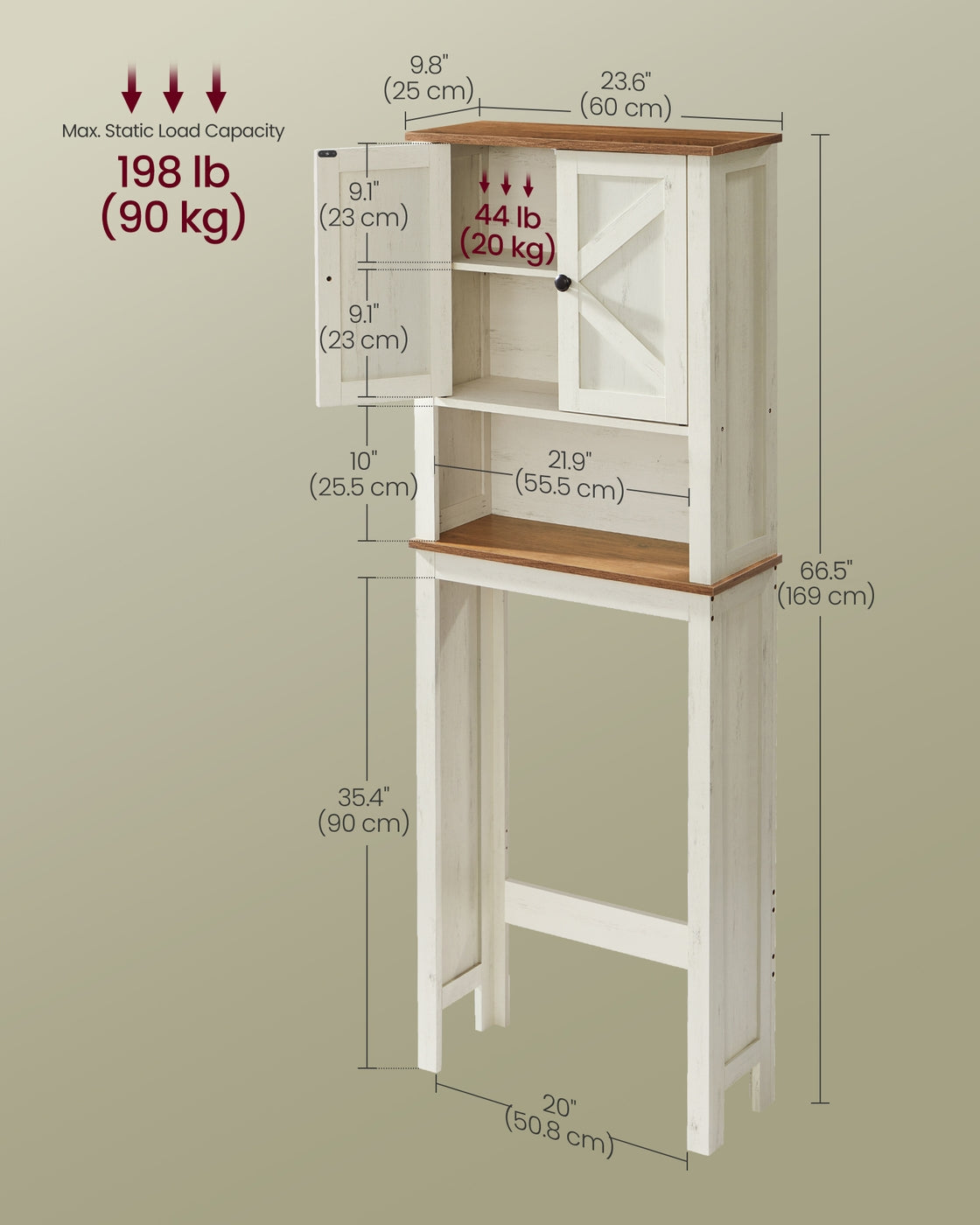Over-The-Toilet Storage Cabinet