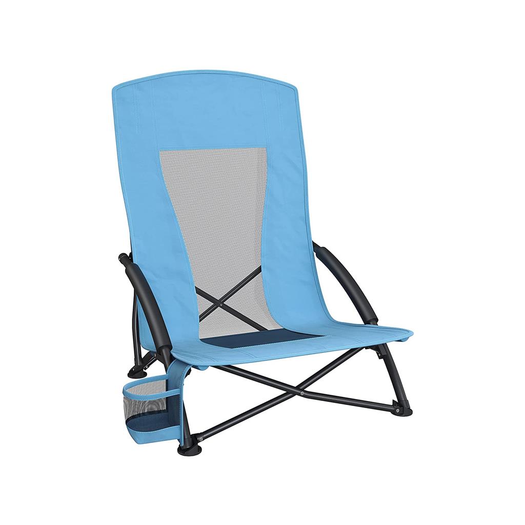 Set of 2 Portable Beach Chairs for Adults - Light Blue