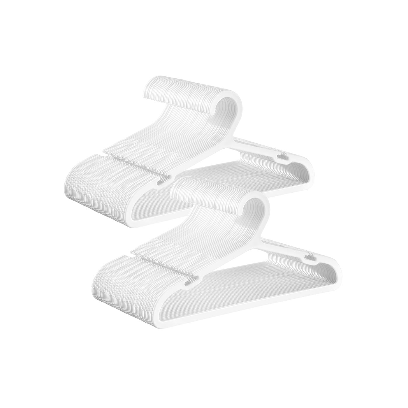 Kids Hangers 60 Pack 14 x 7 Inches Non-Slip Cloud White - White 100-Pack 14”
