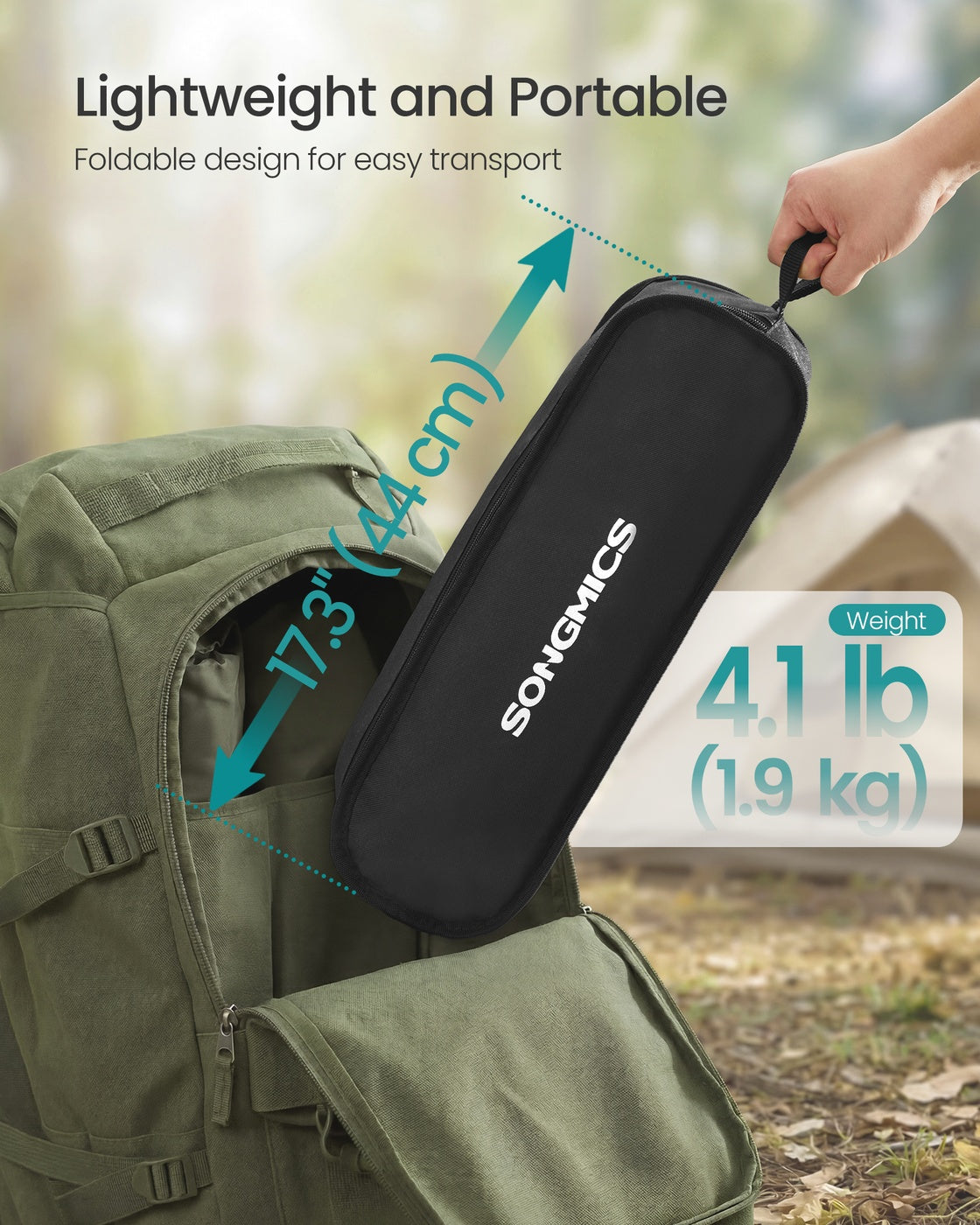 Lightweight Folding Camping Chair with Steel Frame