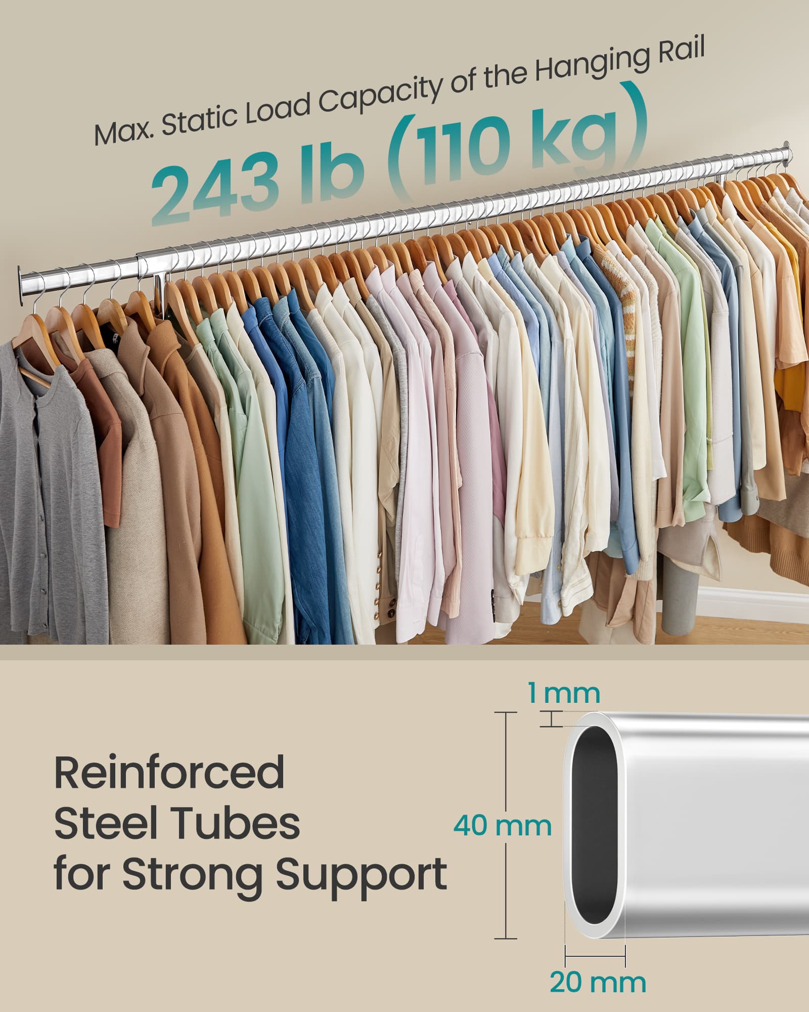 Heavy-Duty Garment Rack