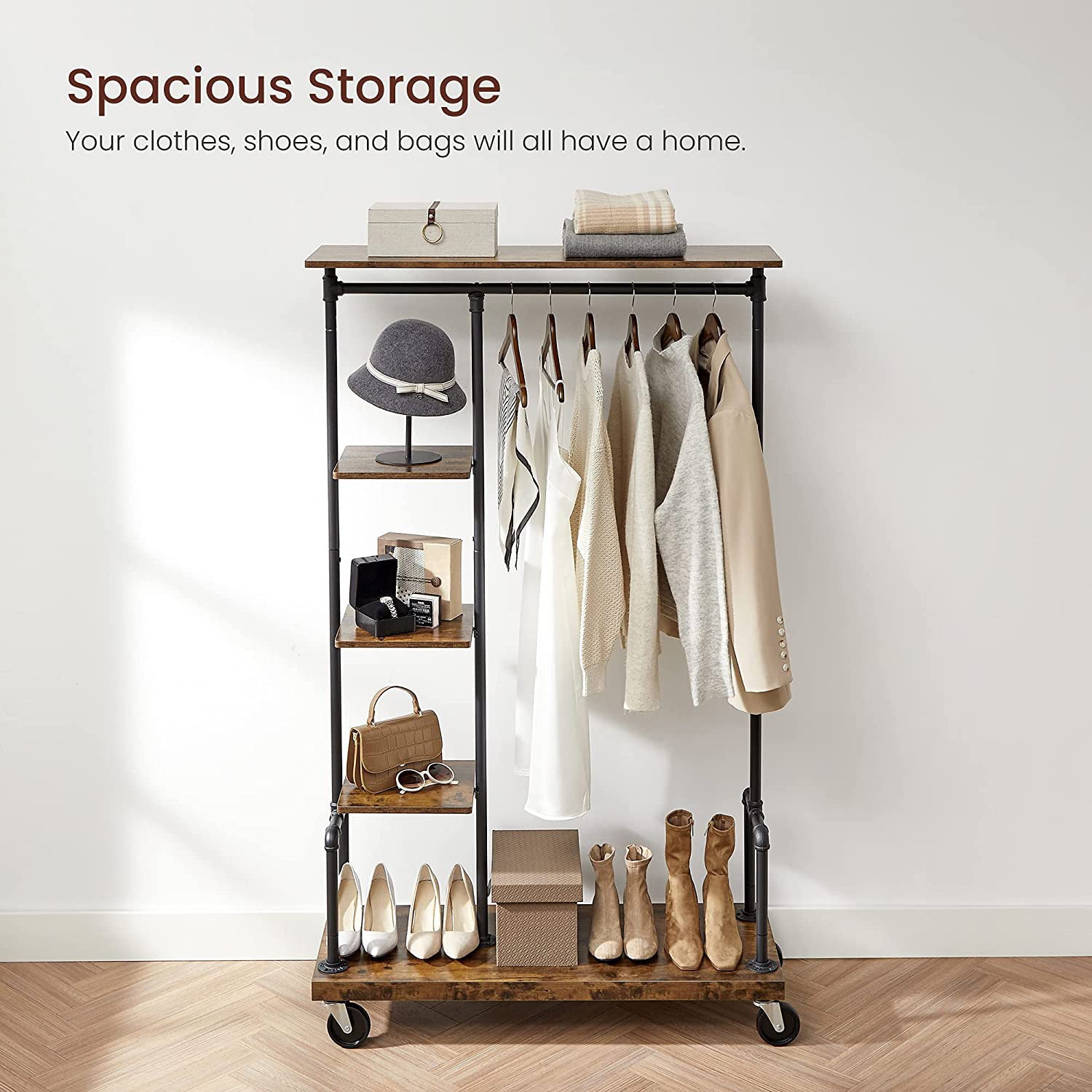 Clothes Rack on Wheels