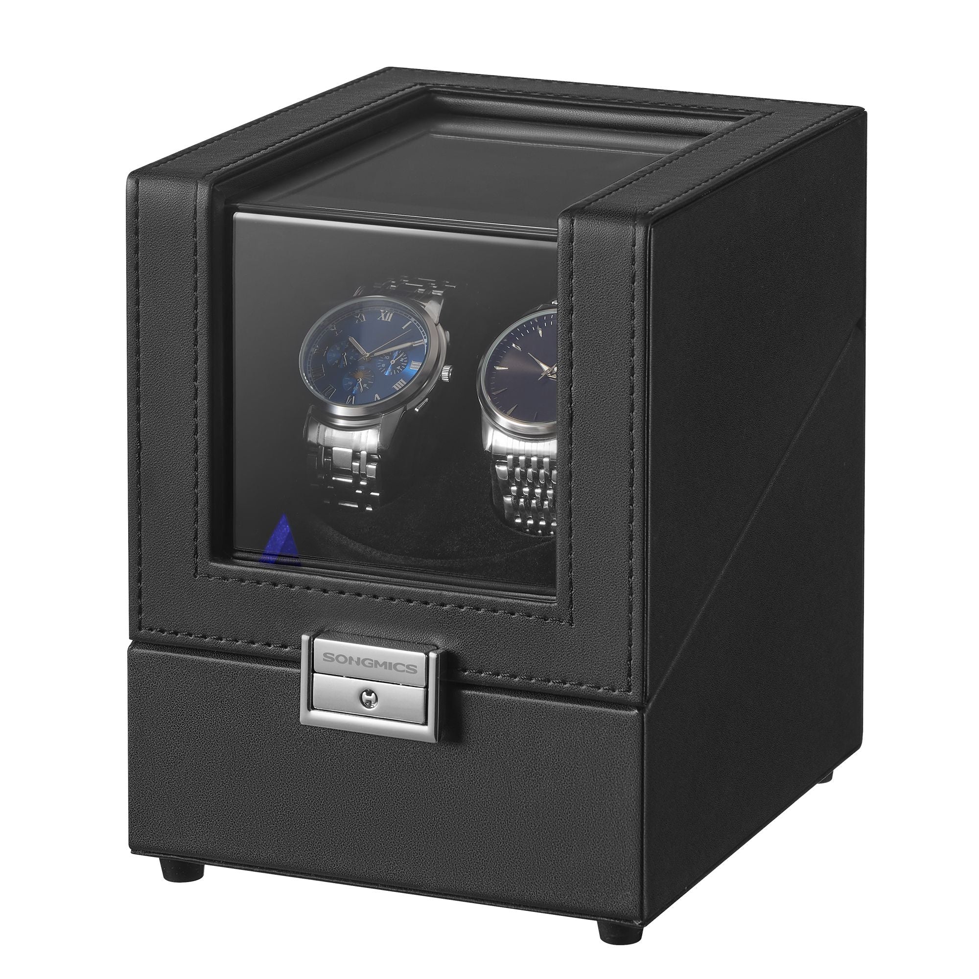 Automatic Double Watch Winder Box with Quiet Motor
