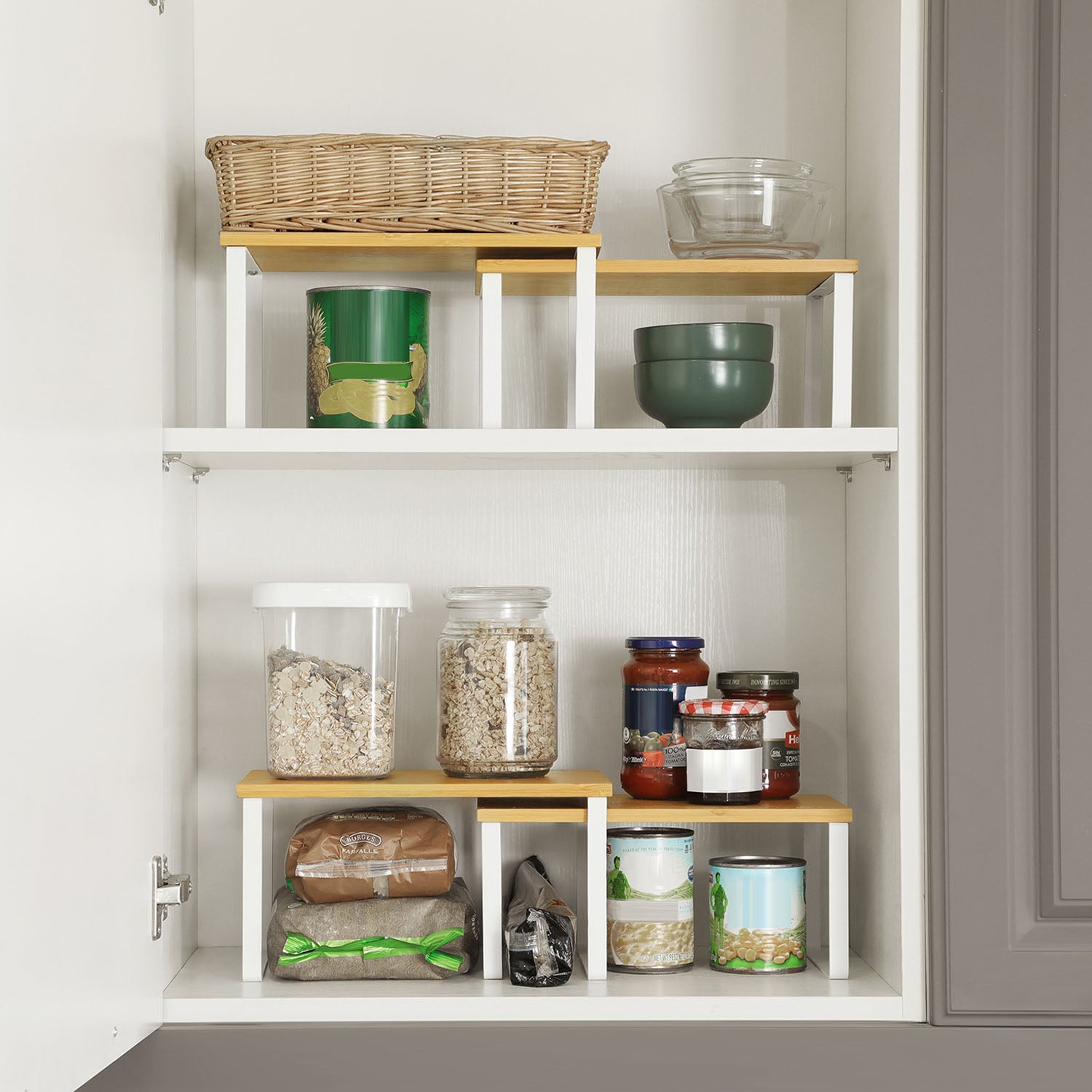 Set of 4 Kitchen Counter Shelves - Black