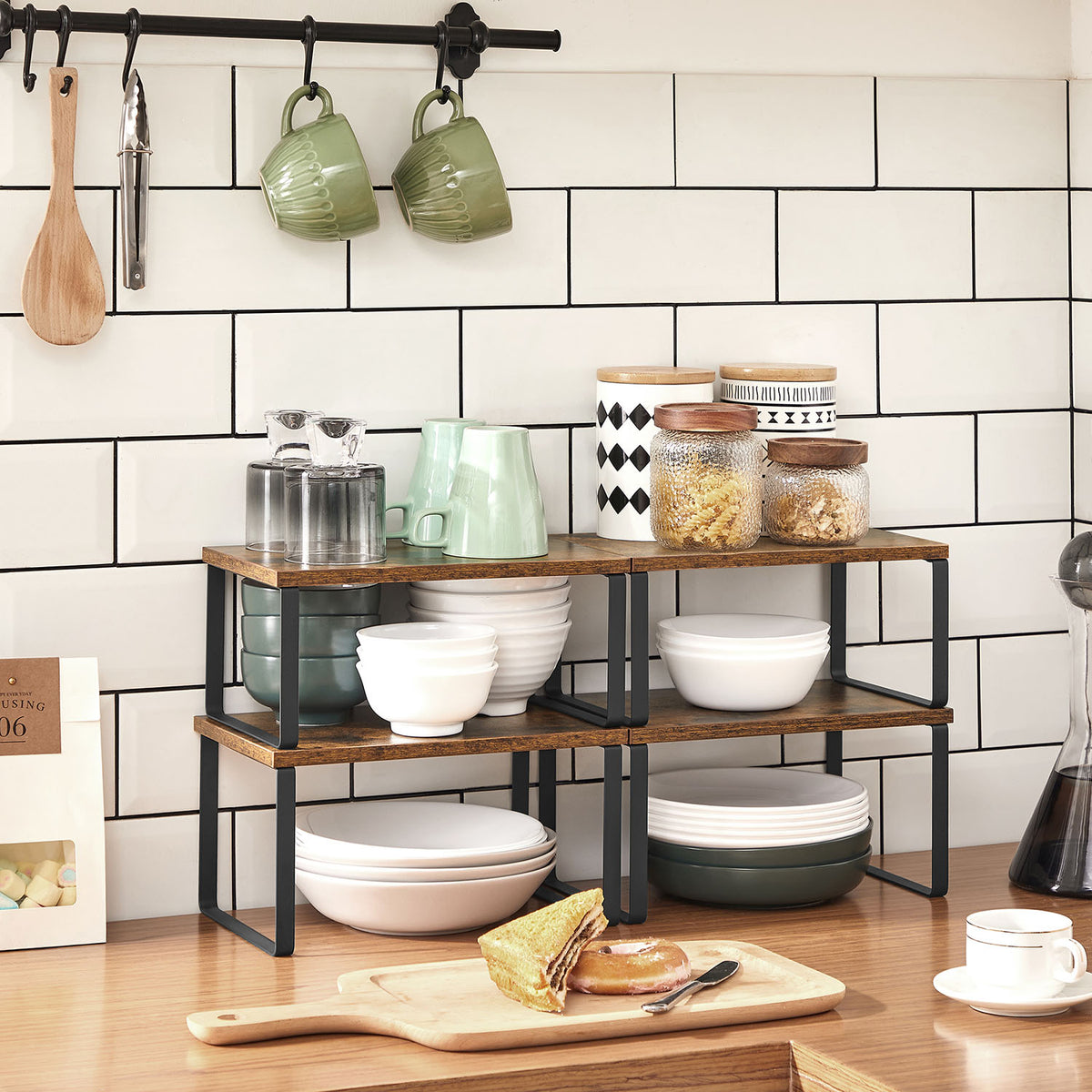 Kitchen Counter Shelves - Set of 4
