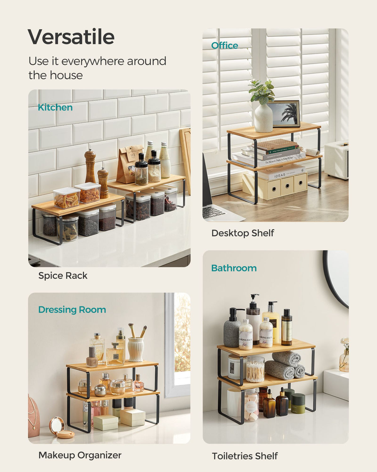 Kitchen Counter Shelves - Set of 4