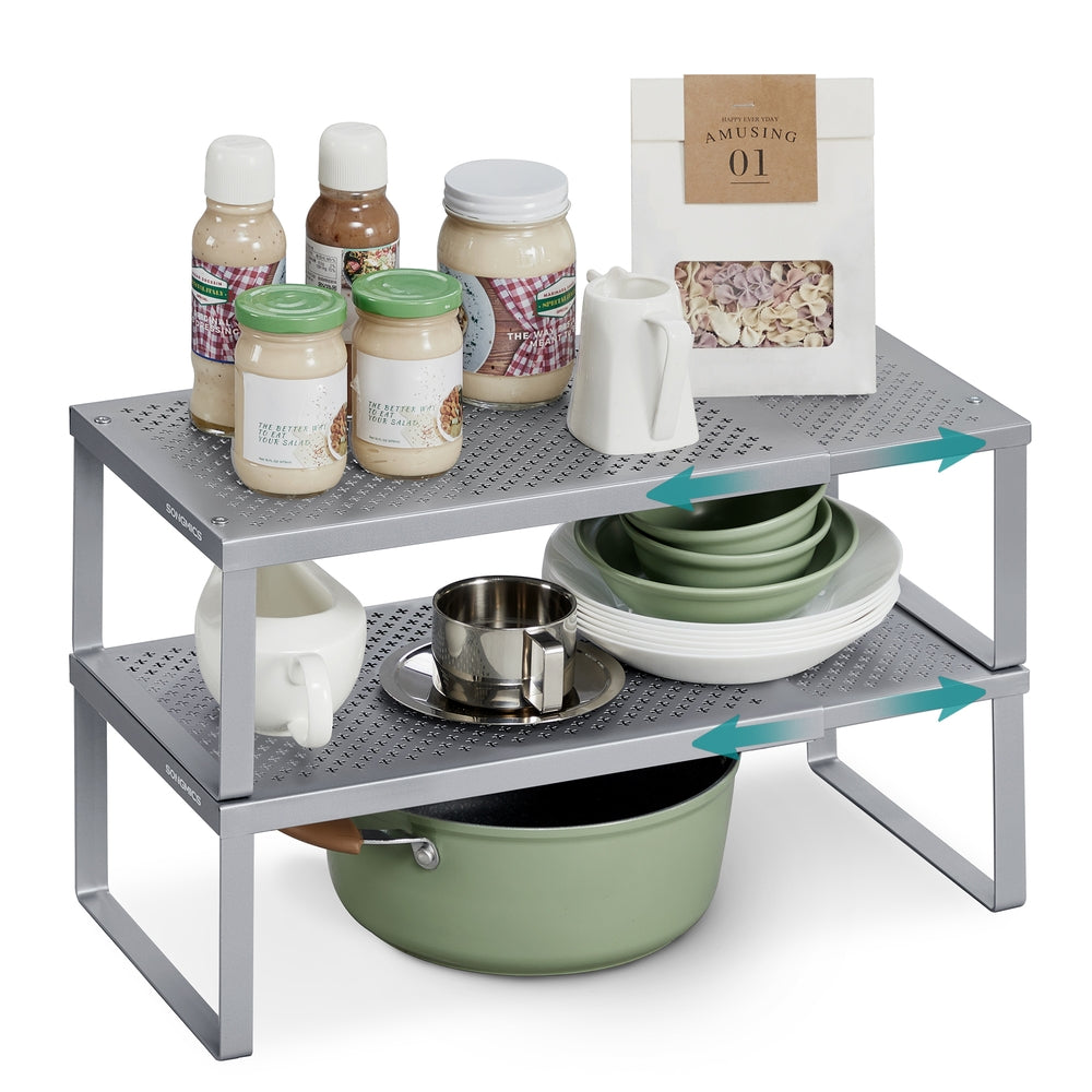 Expandable Spice Rack - Silver