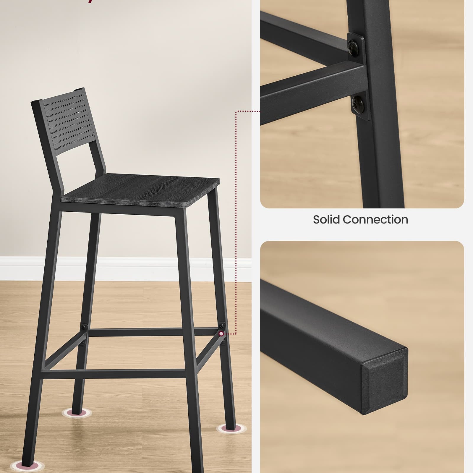 Industrial Bar Stools Set Of 2