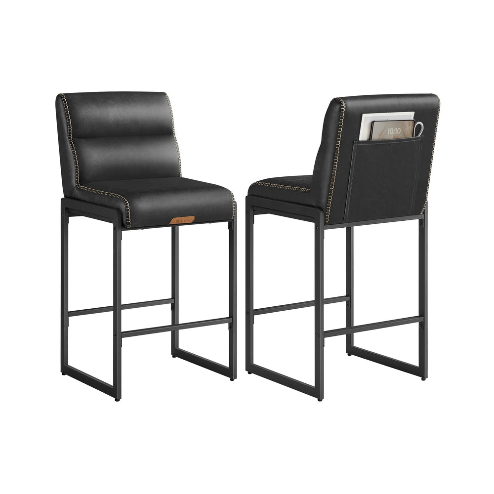 Bar Stools Set Of 2 - Ink Black