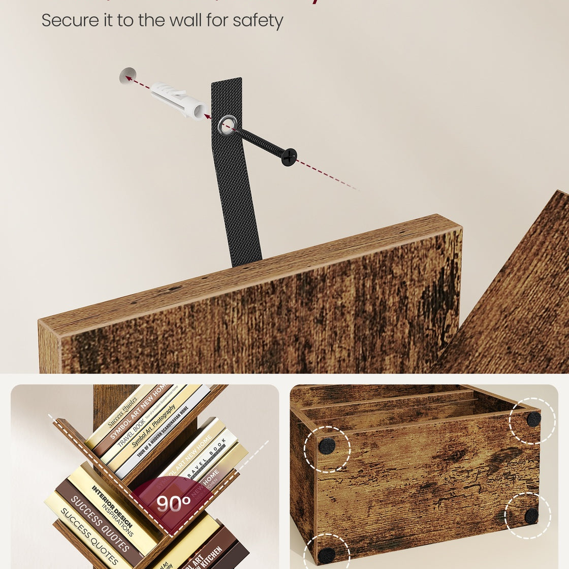 Tree-Style Bookshelf With Cabinet