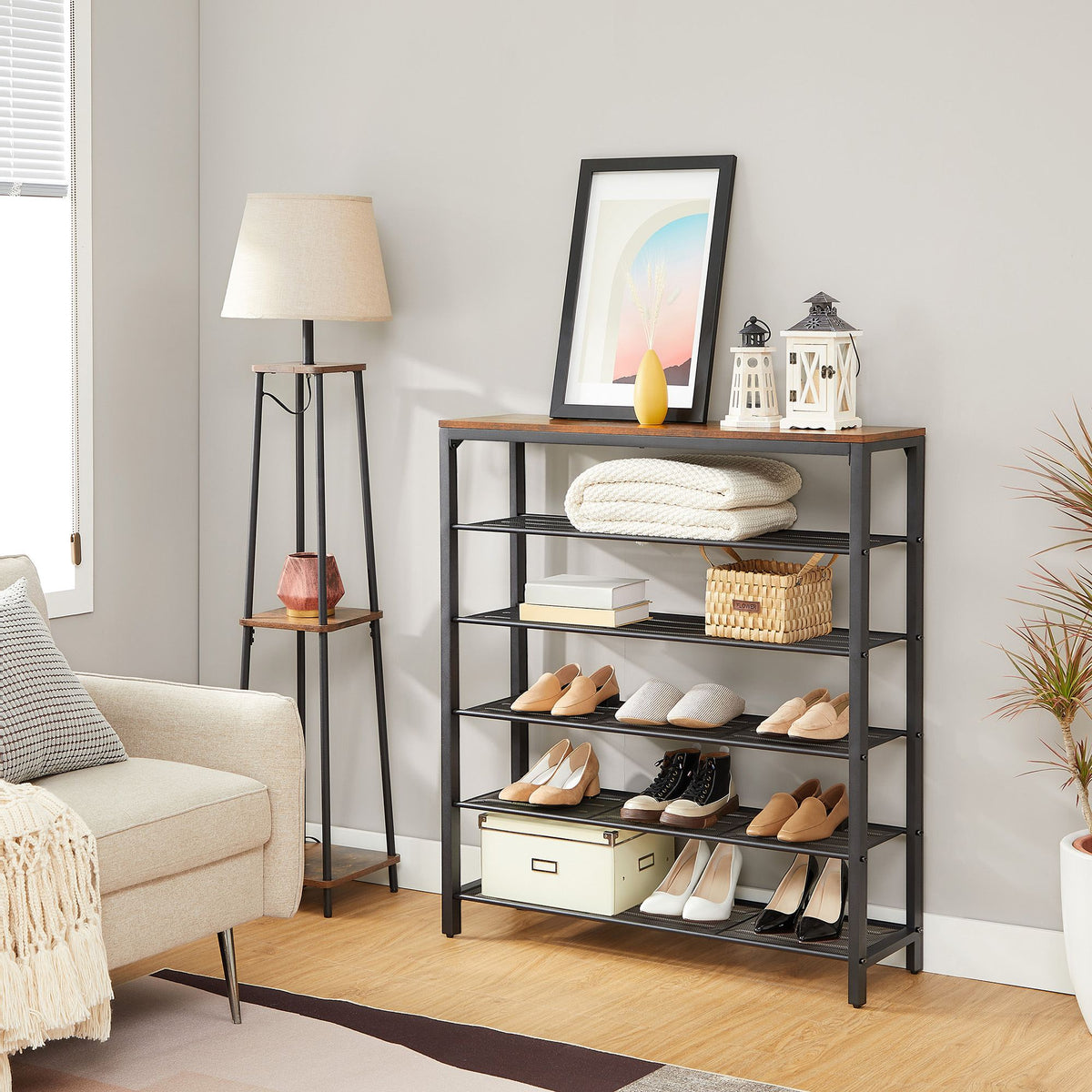 Shoe Rack - 7-Tier - Holds 32-40 Pairs of Shoes