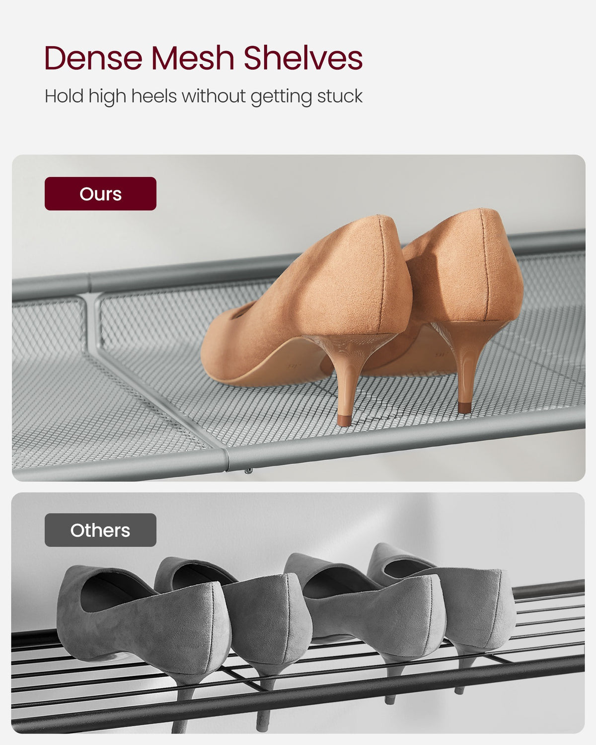 Shoe Rack - 5-Tier - Narrow Design - for Entryway