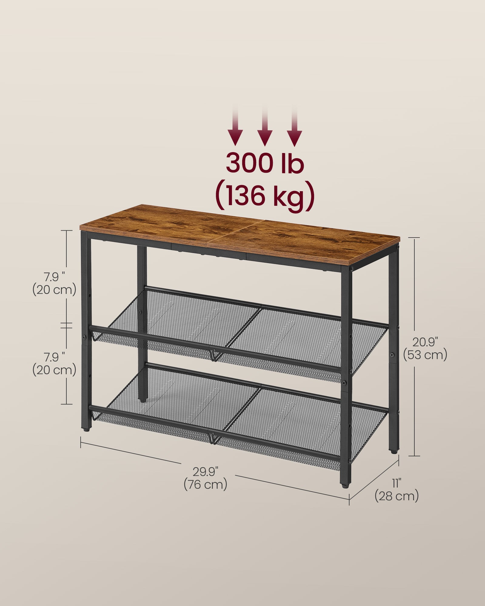 Shoe Rack for Entryway - 3-Tier Shoe Rack Organizer with Storage Shelves and Spacious Top