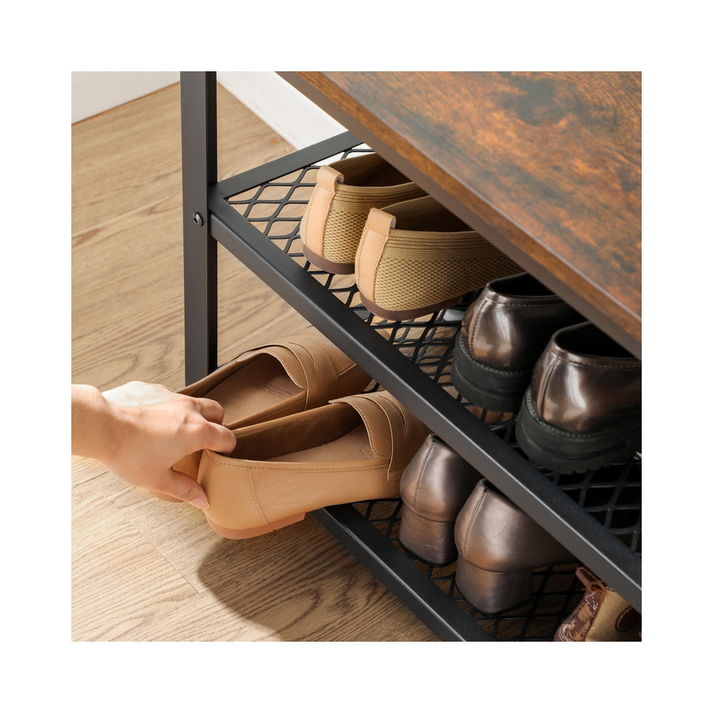 3-Tier Shelf Storage Bench
