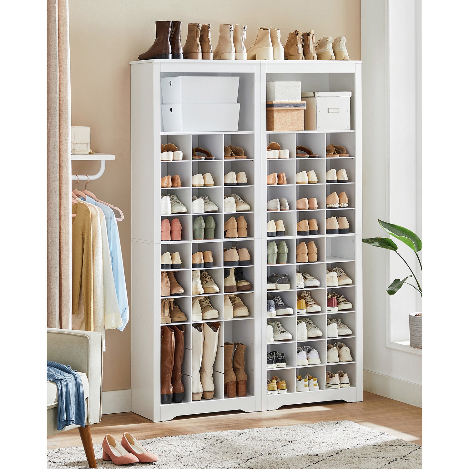 10-Tier Shoe Rack Organizer