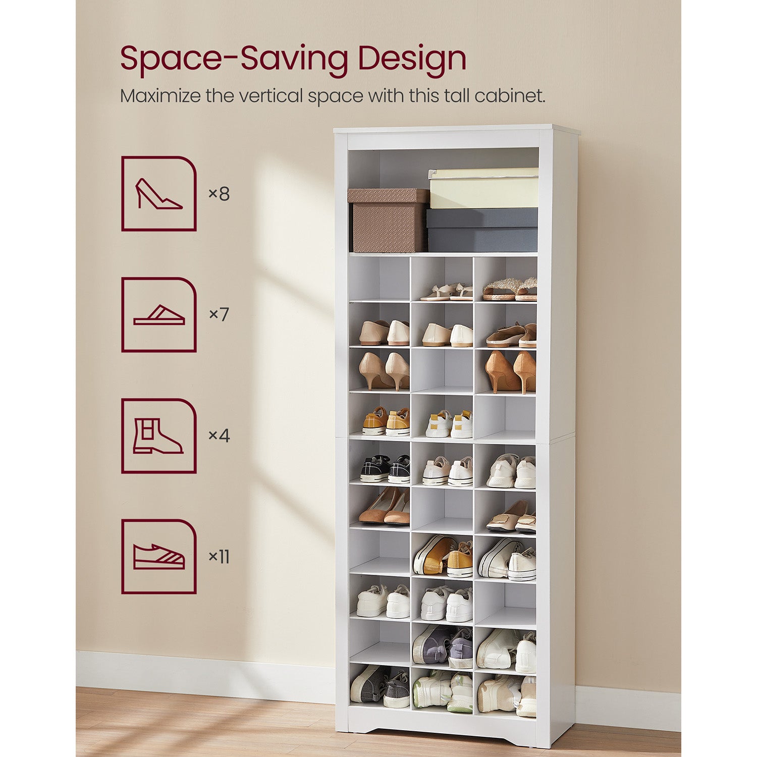 10-Tier Shoe Rack Organizer