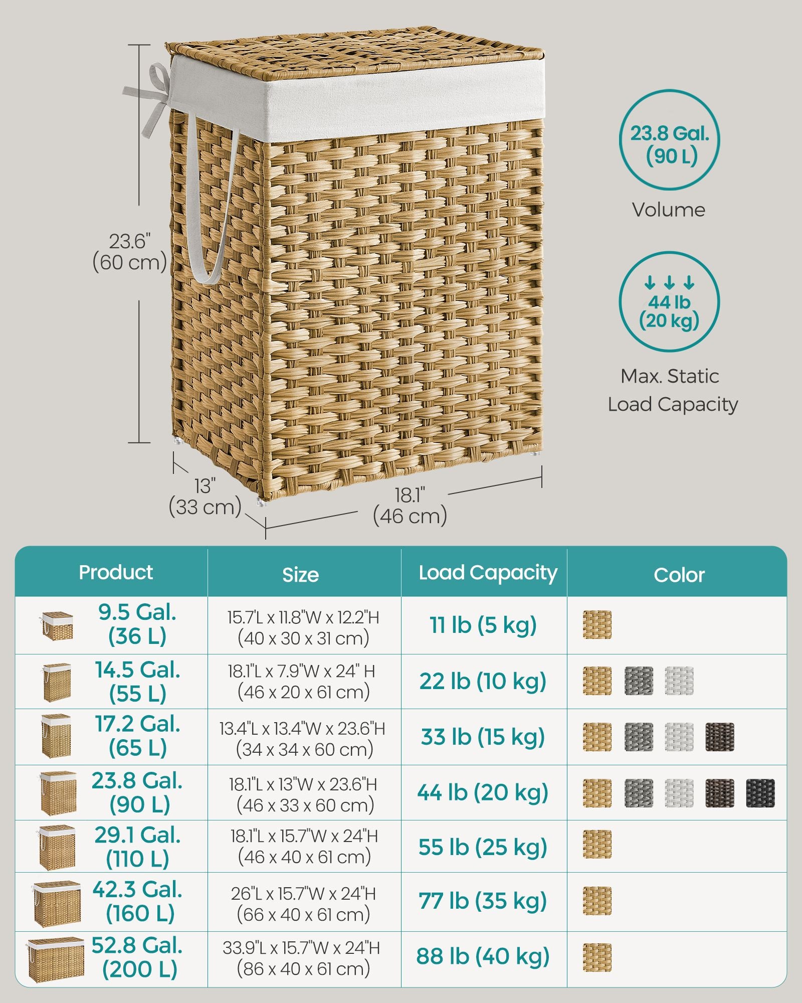 Laundry Hamper with Lid