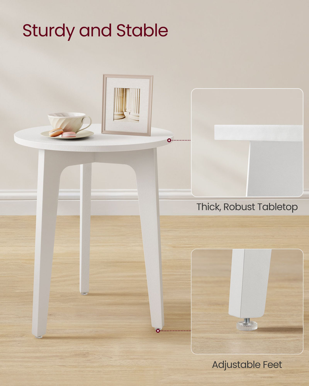 MAEZO Collection - Small Side Table - Round End Table