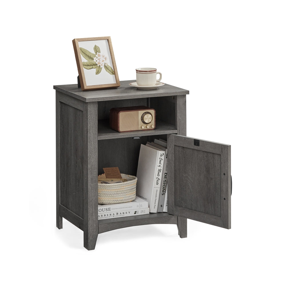 Farmhouse Nightstand - Gray