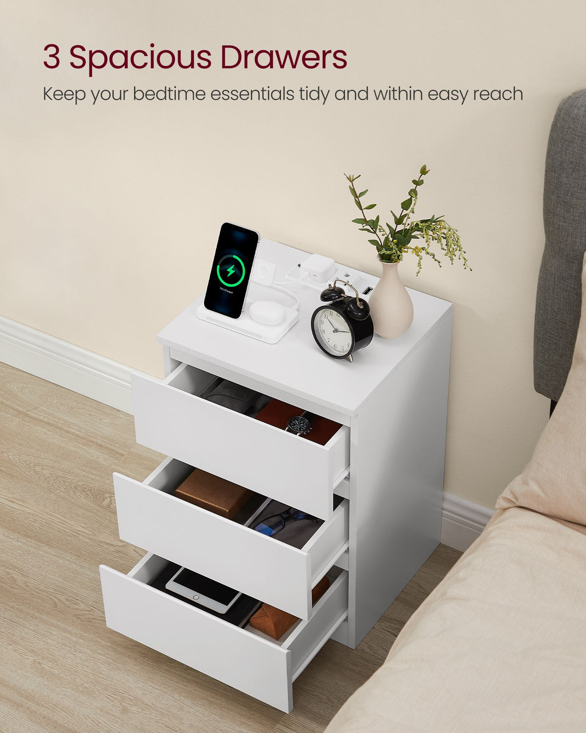 Nightstands - Charging Station - Set of 2