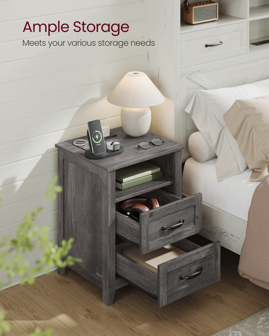 Set Of 2 Farmhouse Nightstands