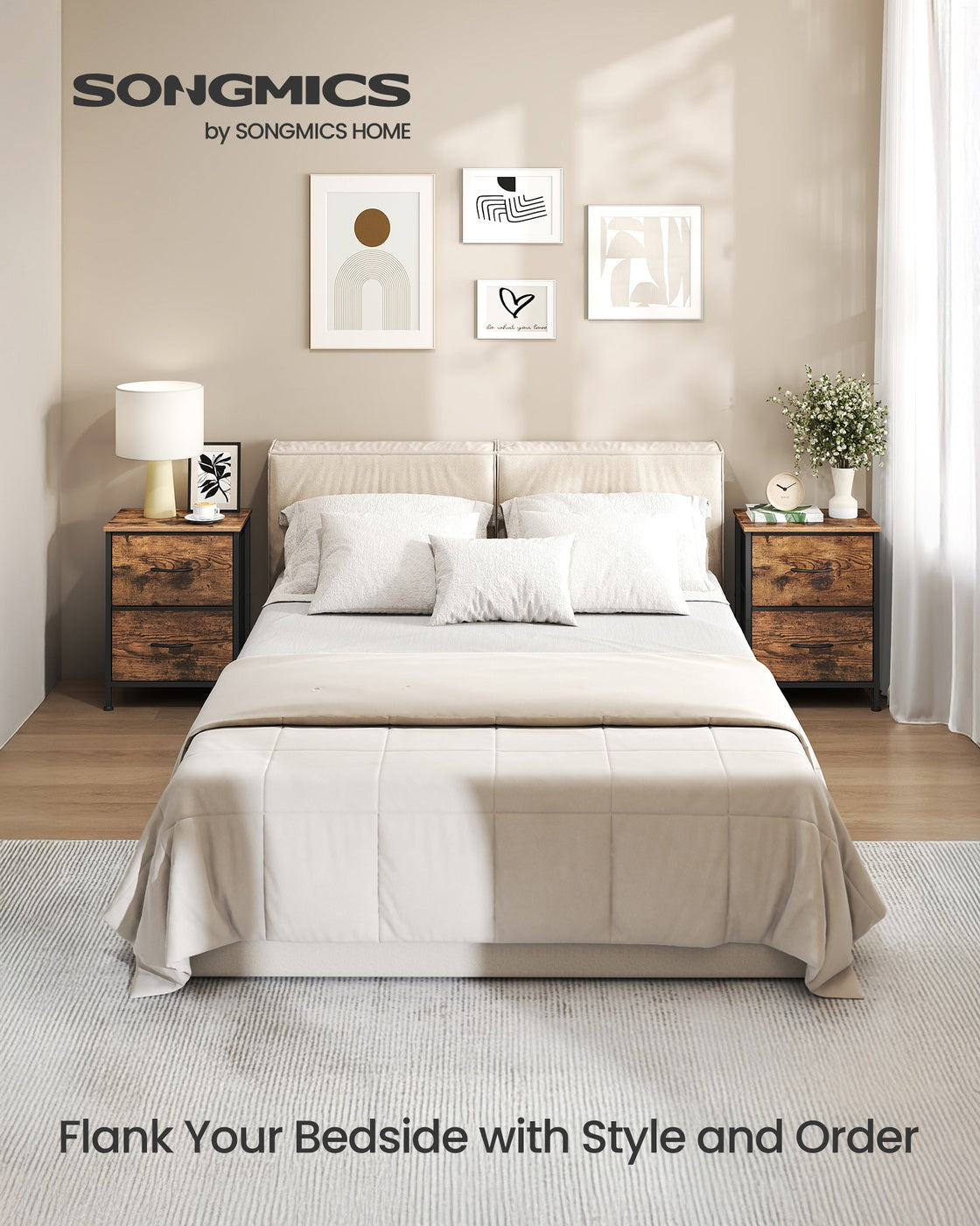 Fabric Chest of Drawers - Steel Frame - Soft Bins