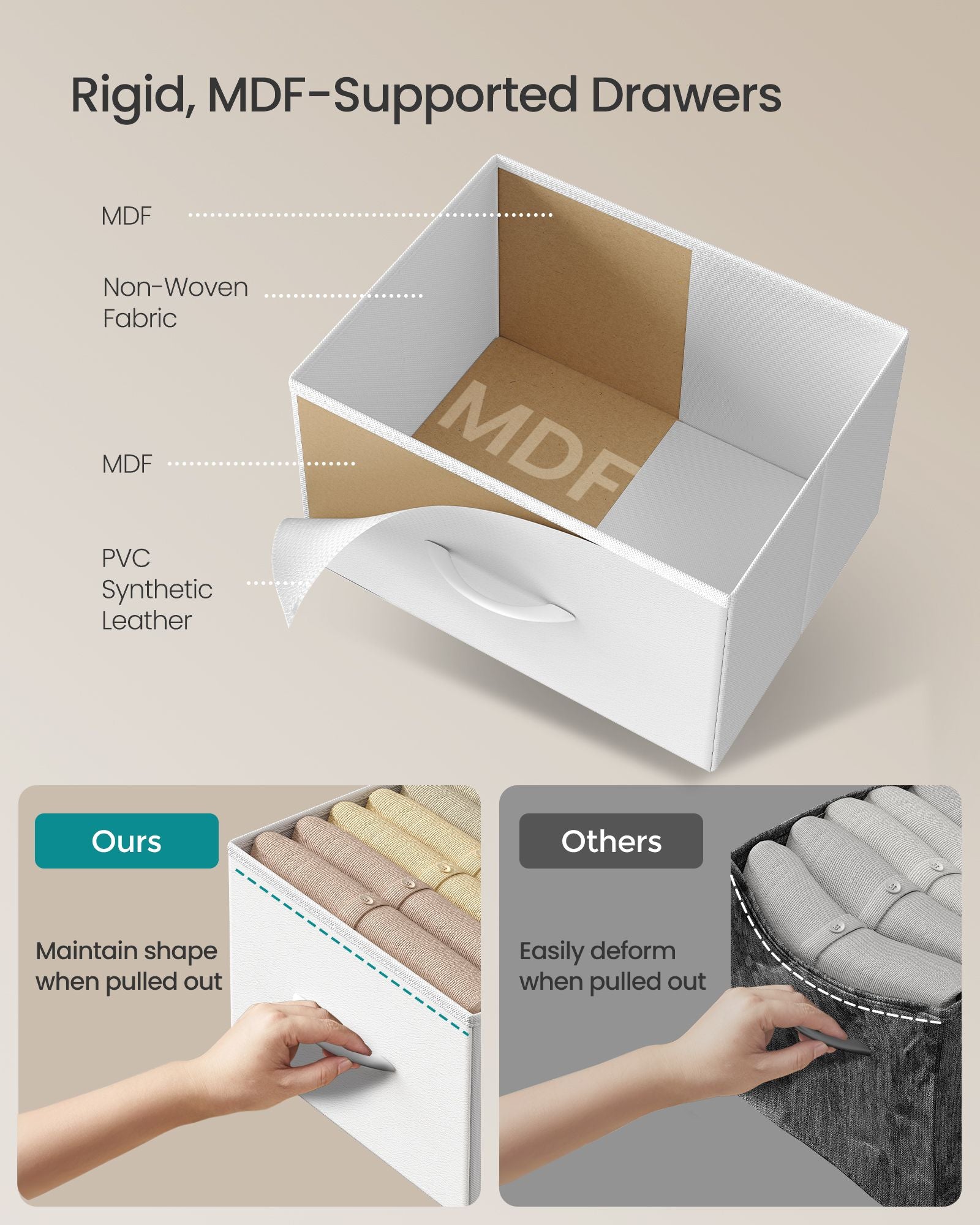 Fabric Chest Of Drawers