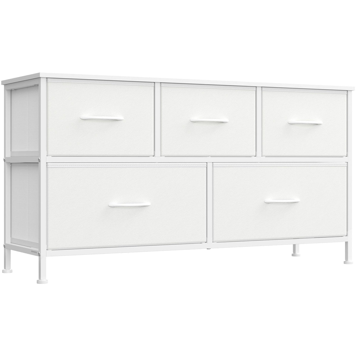 Dresser for Bedroom - Wide Dresser with 5 Fabric Drawers - ULGS322W01S