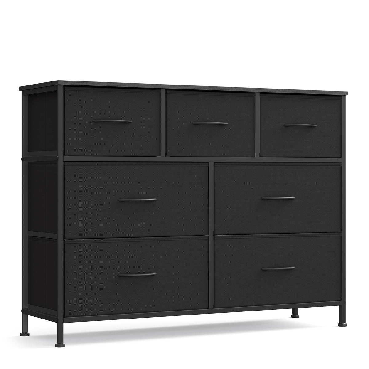 Dresser for Bedroom - Wide Dresser with 7 Fabric Drawers