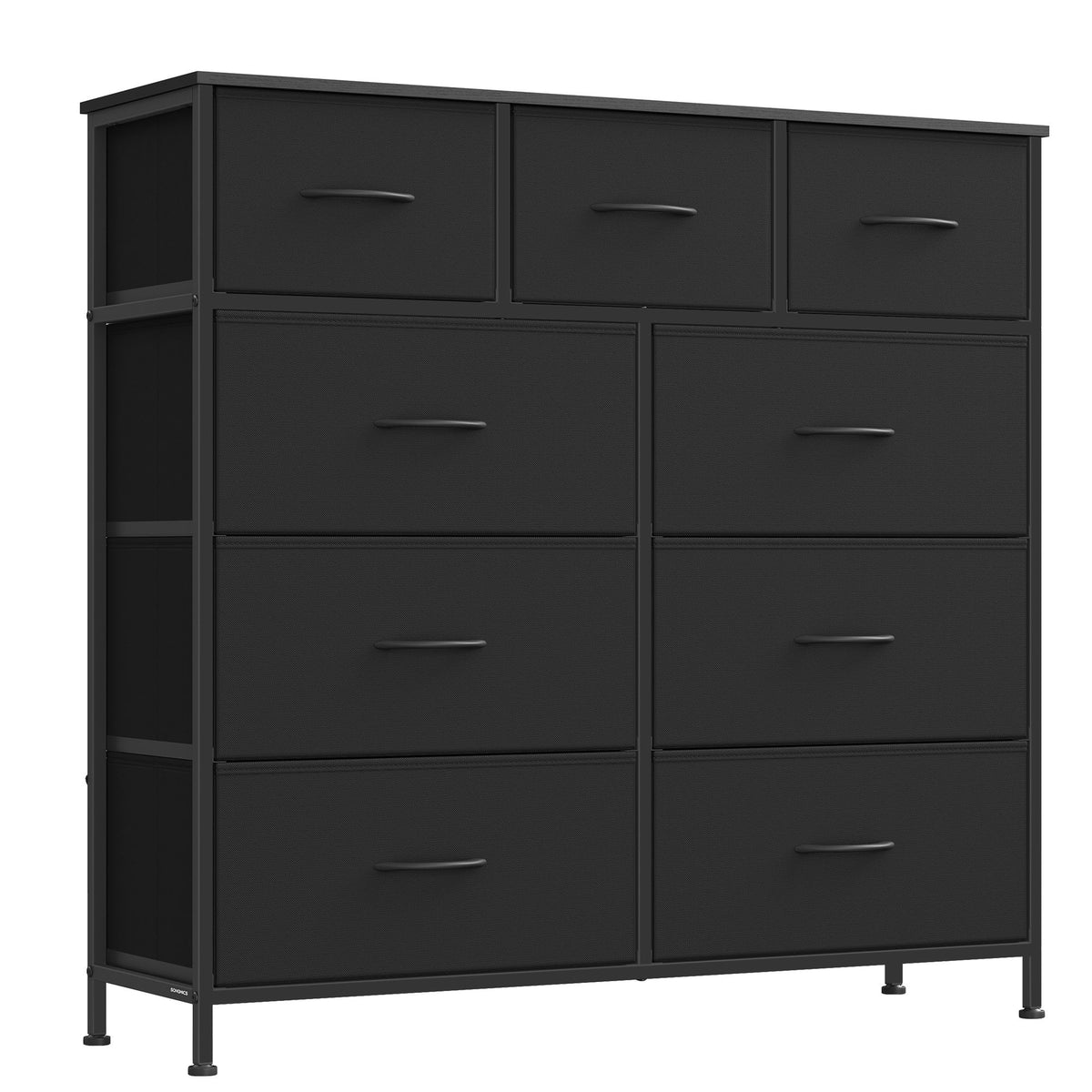 Wide Bedroom Storage Dresser with 9 Fabric Drawers - ULGS324B01S