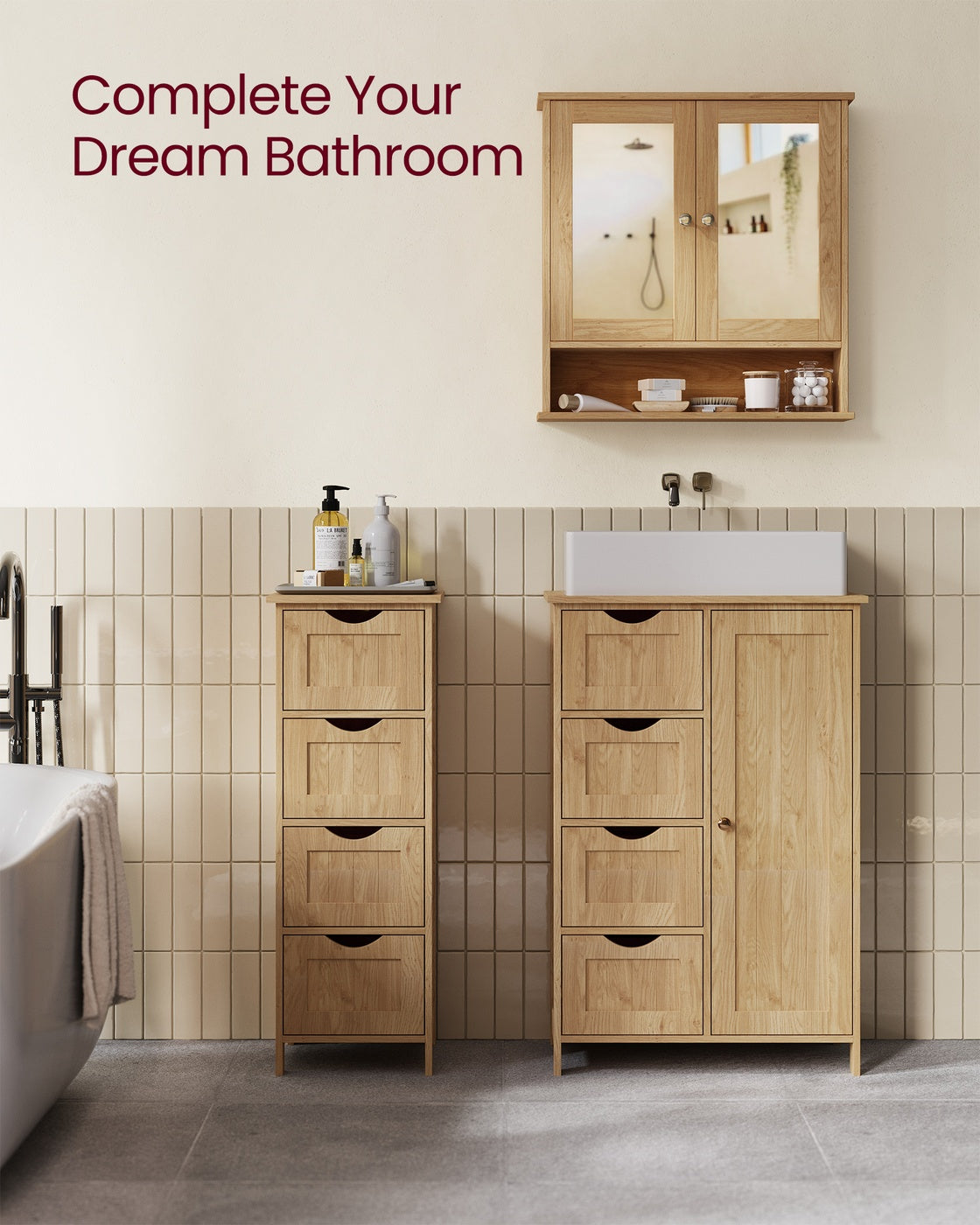 Bathroom Cabinet with Mirror