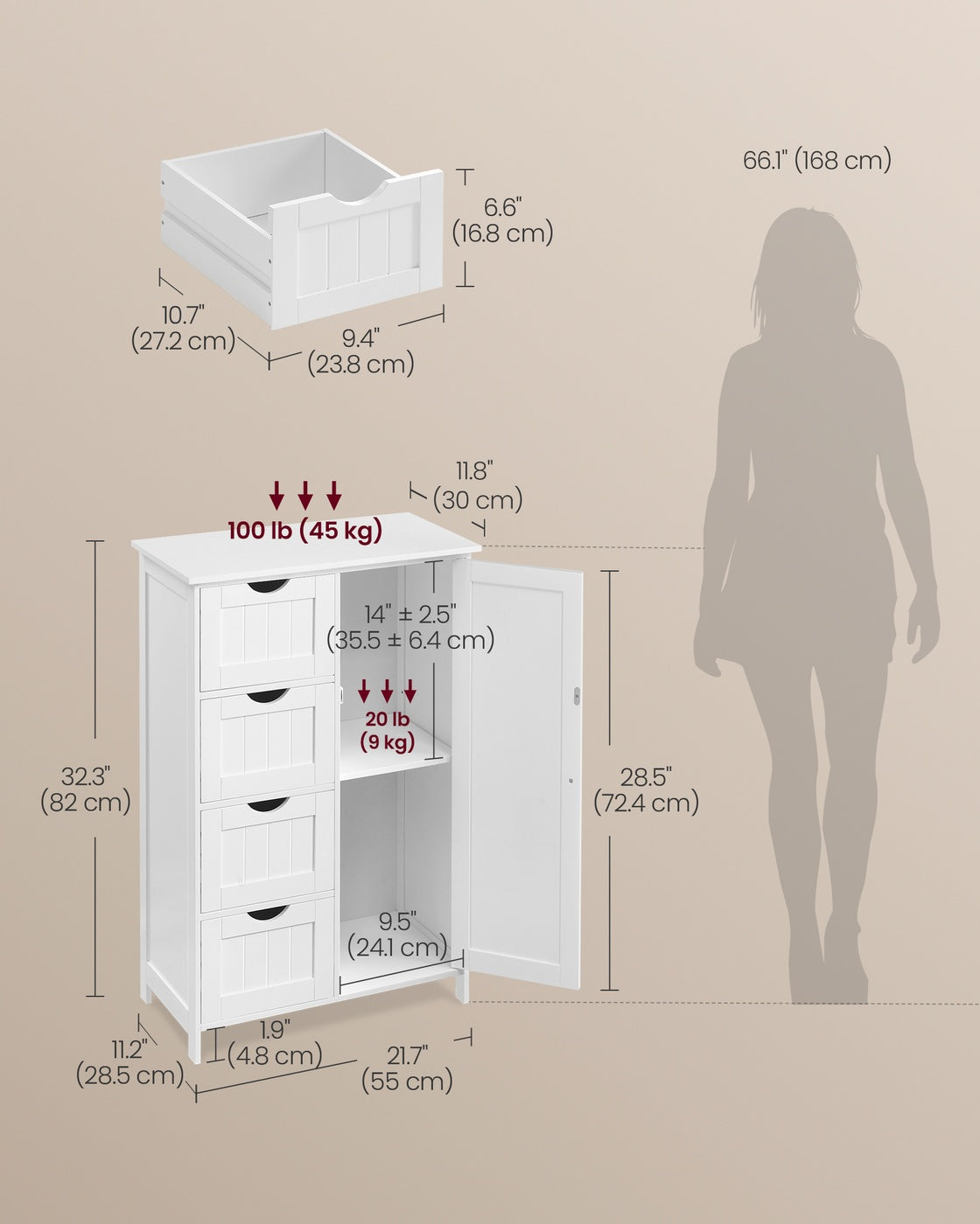 Freestanding Storage Cabinet