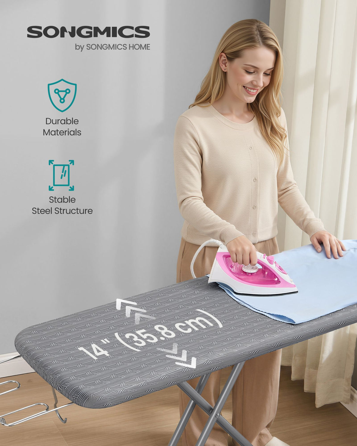 Ironing Board - Foldable - Height Adjustable