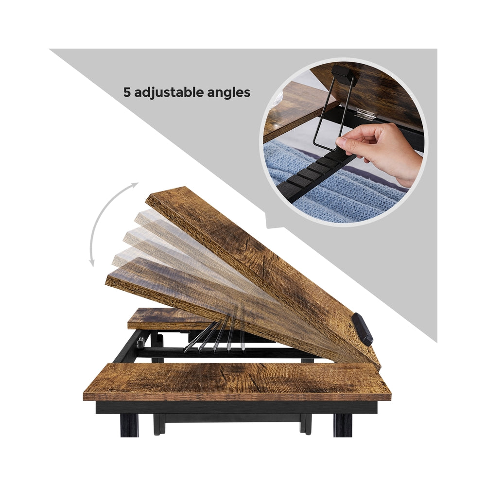 Laptop Table with Adjustable Top