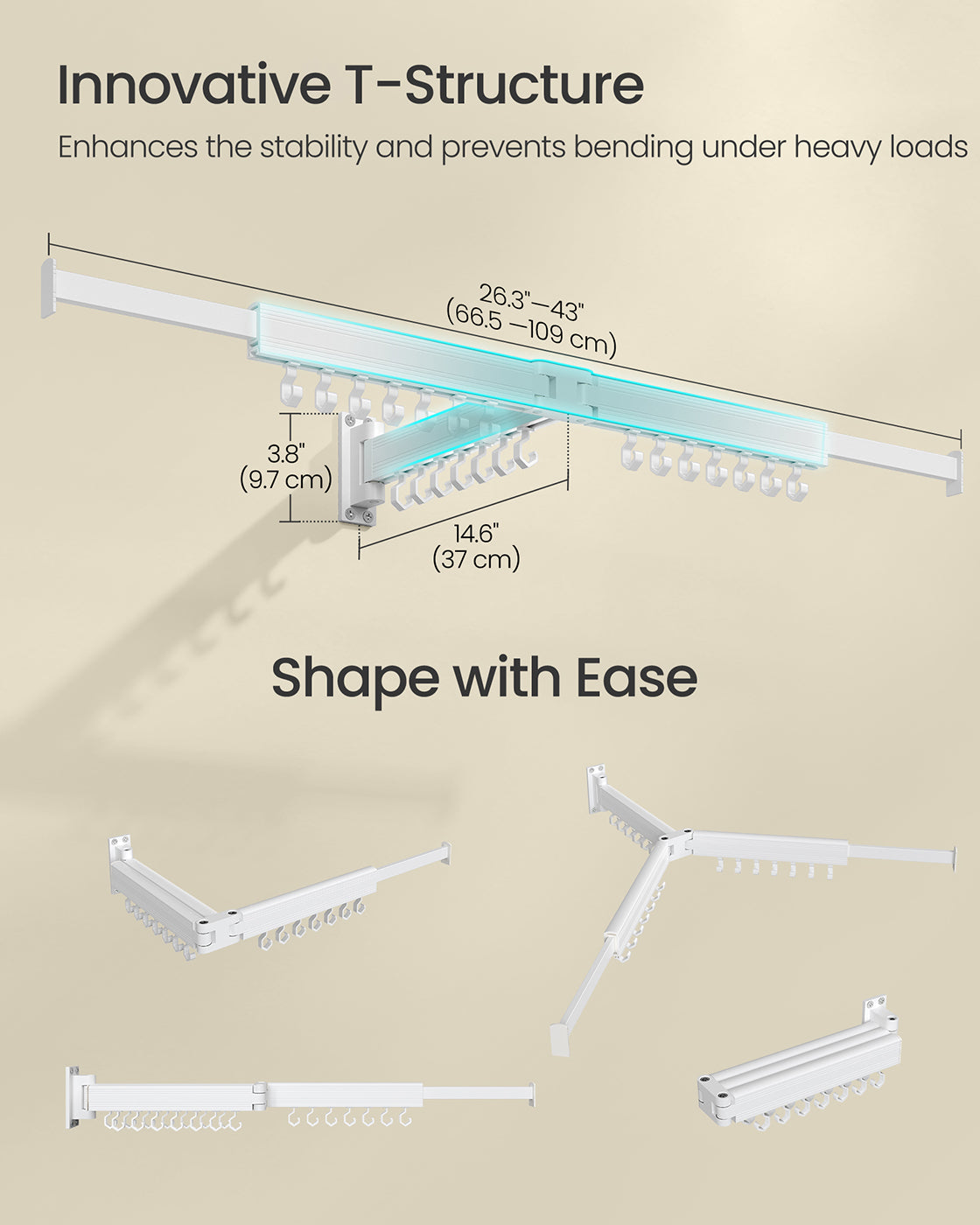 Wall-Mounted Laundry Drying Rack