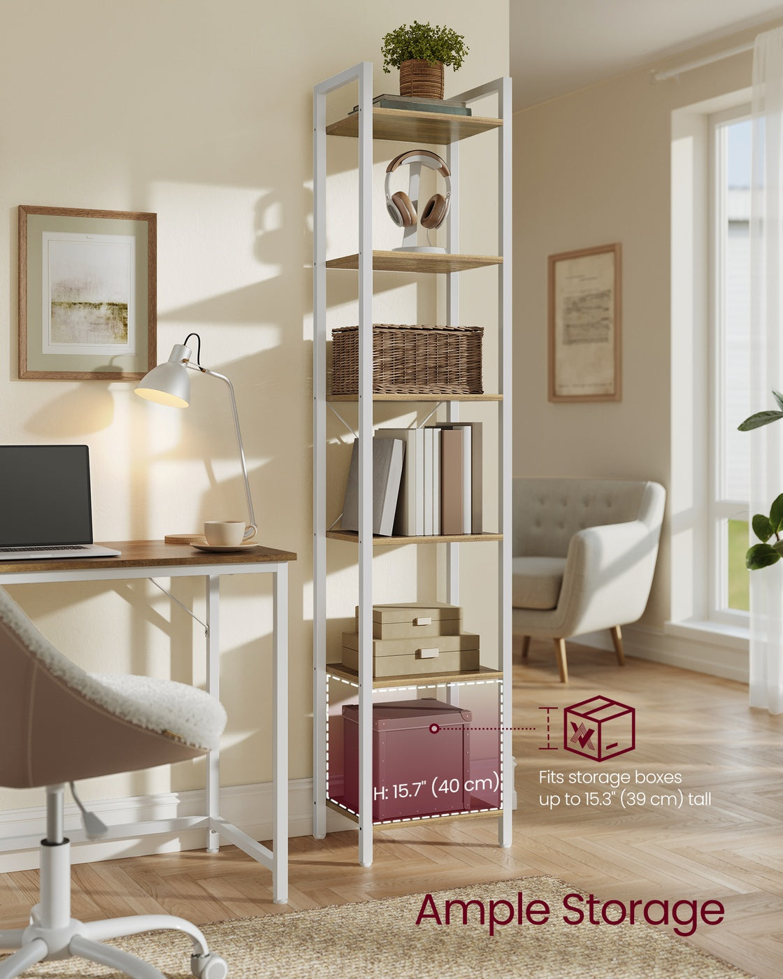 6-Tier Bookshelf