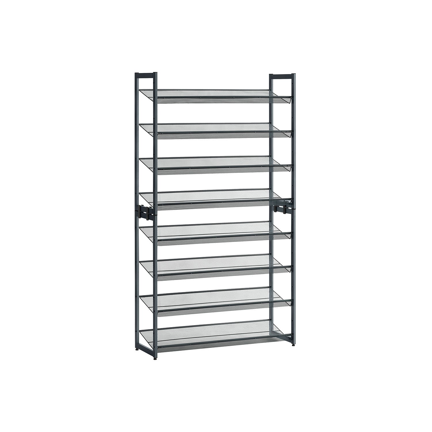 8-Tier Metal Shoe Organizer - Cool Gray - 12.1"D x 36.4"W x 64.4"H