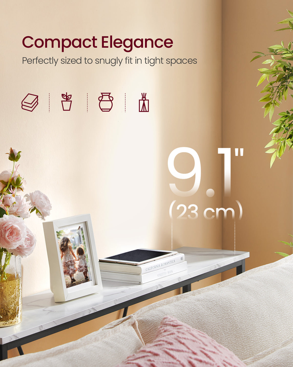 Console Table - Sofa Table - Narrow Entryway Table