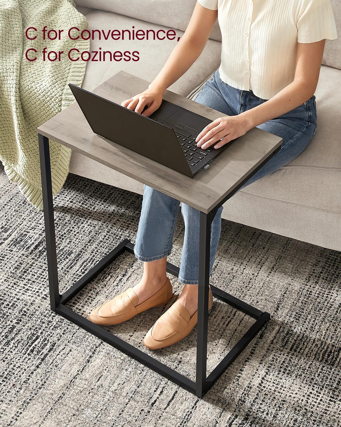 C Shape Side Table for Sofa and Bed in Living Room and Bedroom