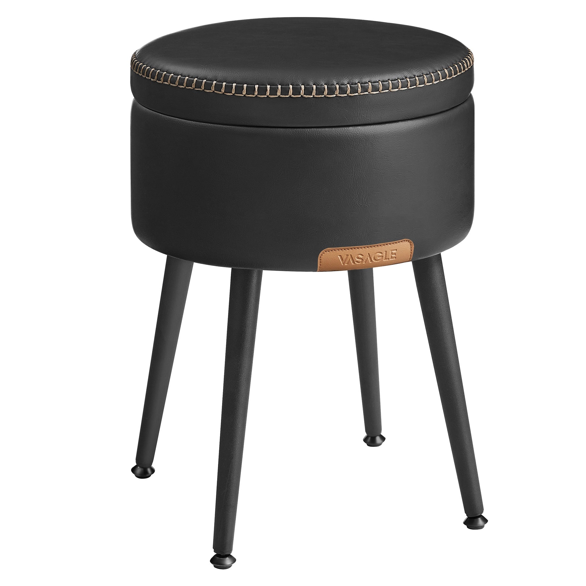 EKHO Collection - Storage Ottoman - Ink Black