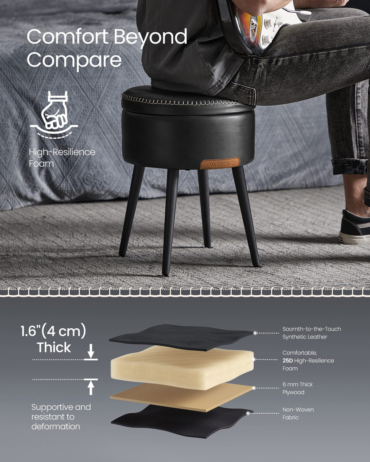 EKHO Collection - Storage Ottoman