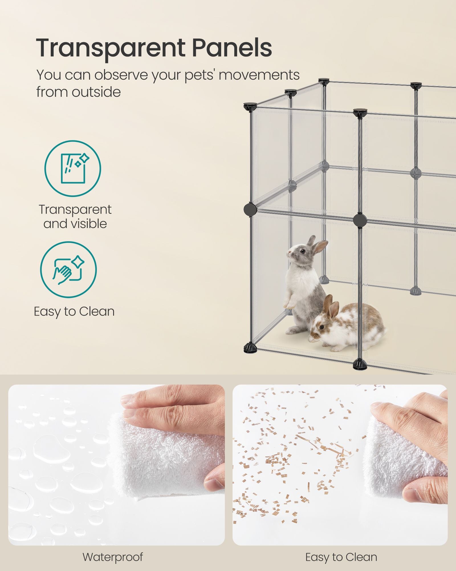 Clear Pet Playpen
