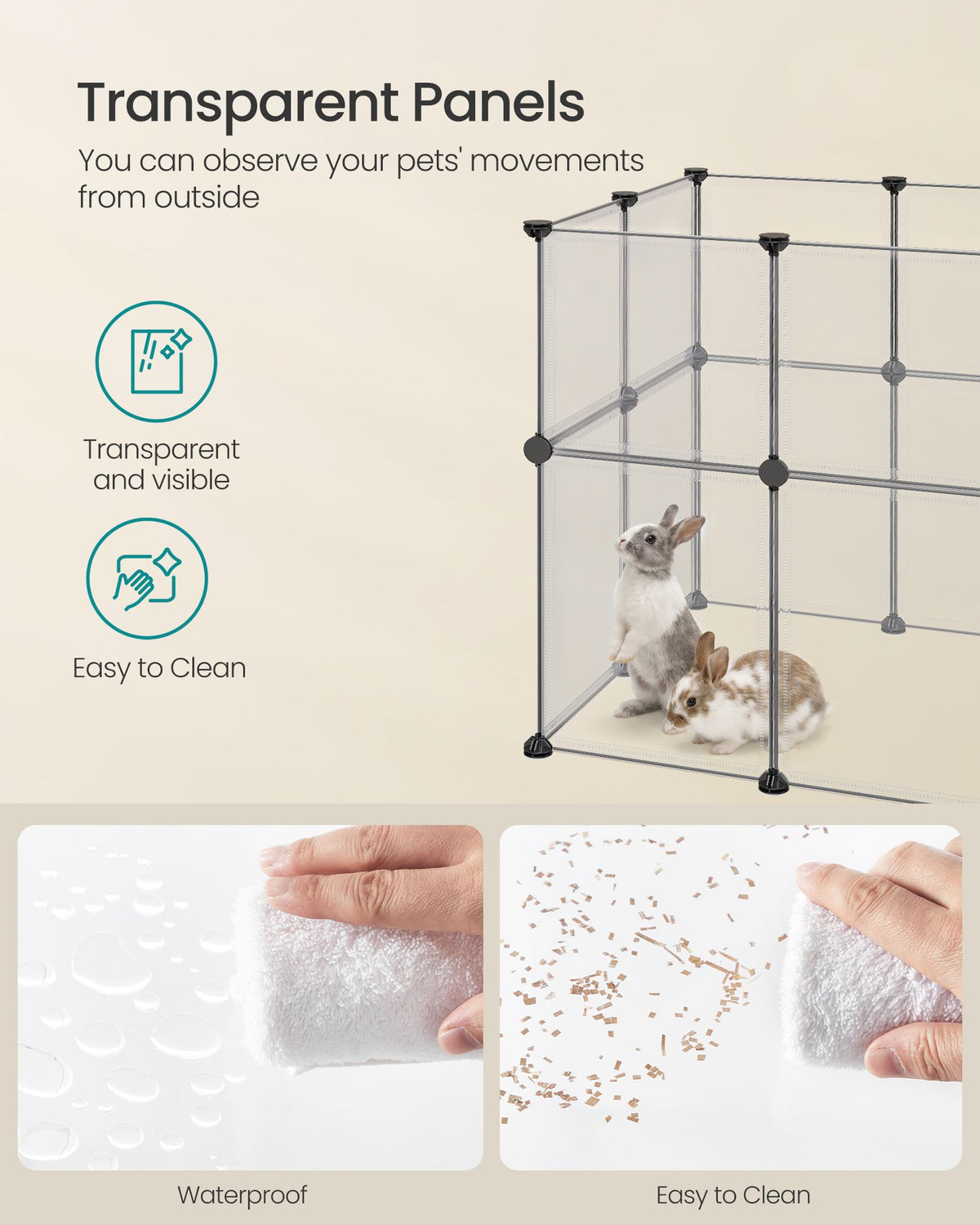Clear Pet Playpen