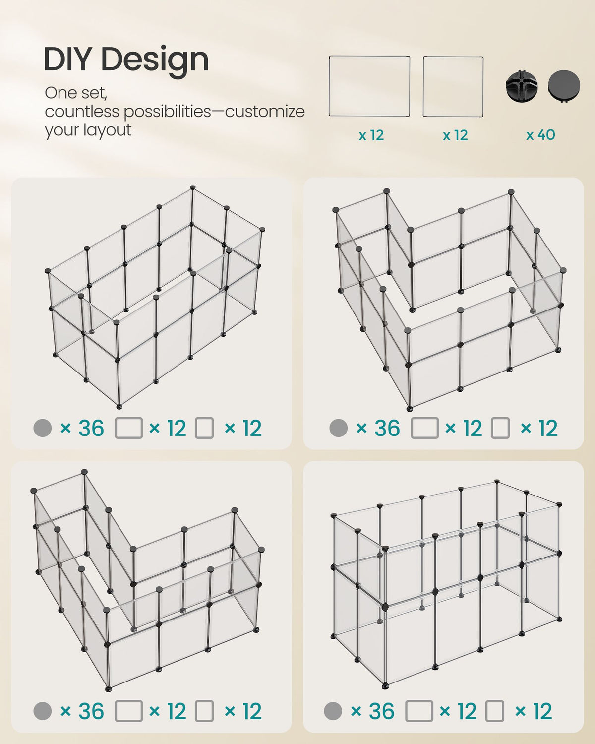 Clear Pet Playpen